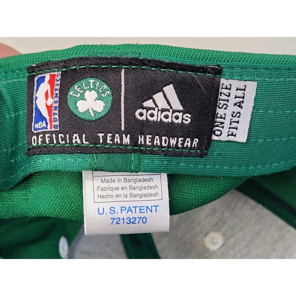 Adidas Boston Celtics Hat Cap Fitted NBA Basketball Green OSFA Logo Shamrock‎ - Picture 5 of 5